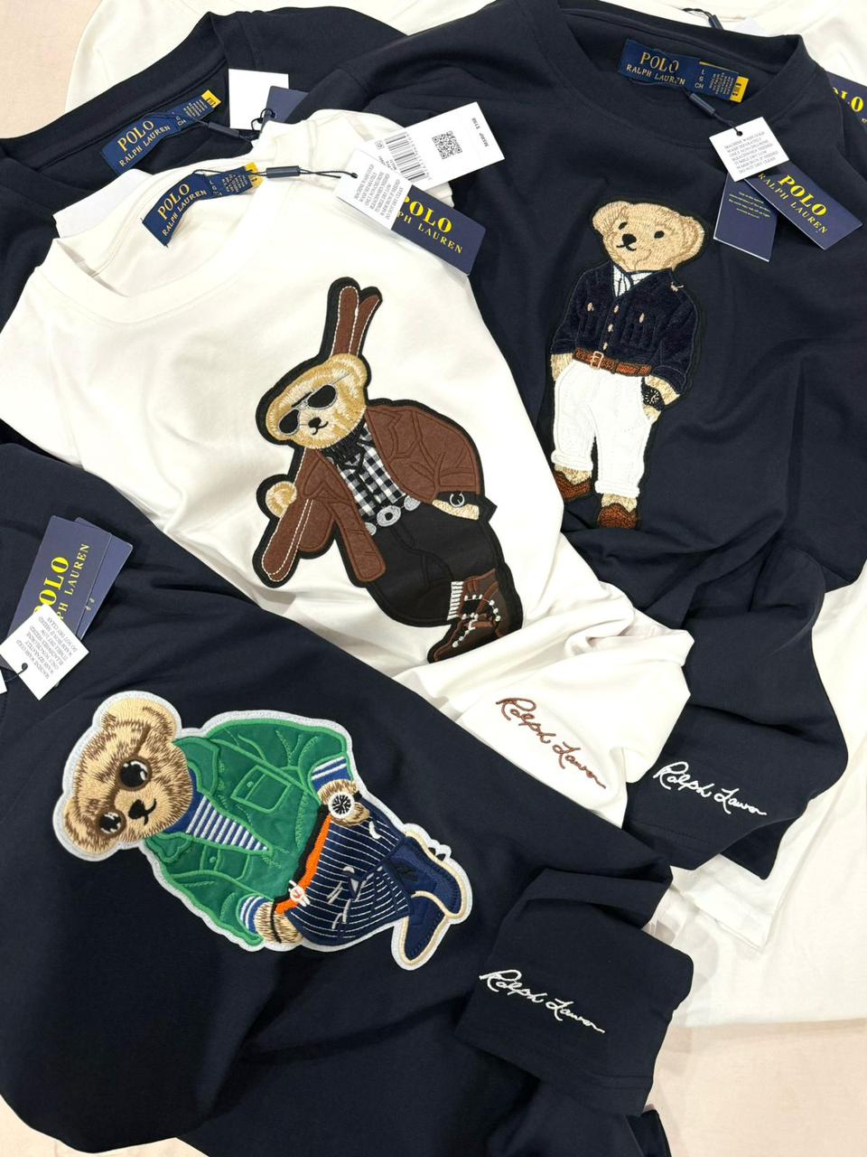 Premium Bear Embroidery Oversized T-Shirt