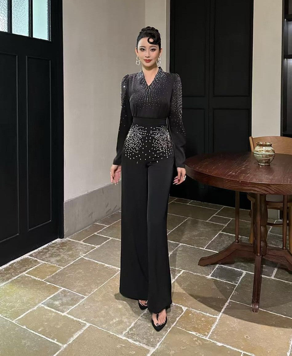 Luxe Stone Embellished Co-Ord Set