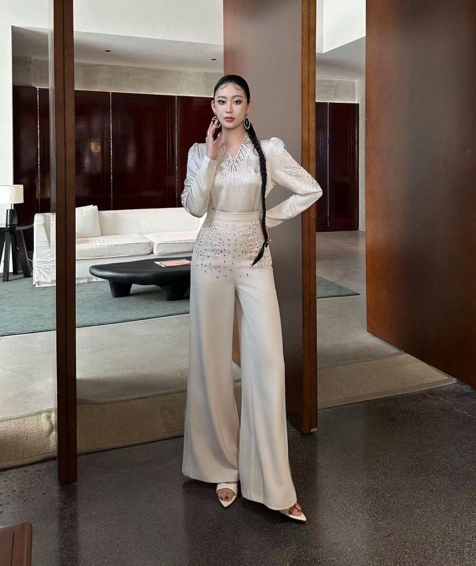 Luxe Stone Embellished Co-Ord Set