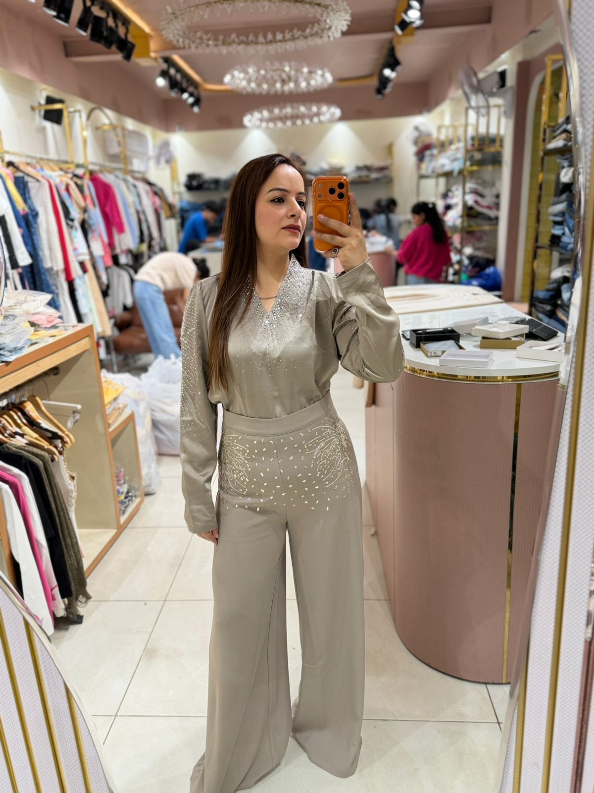 Luxe Stone Embellished Co-Ord Set