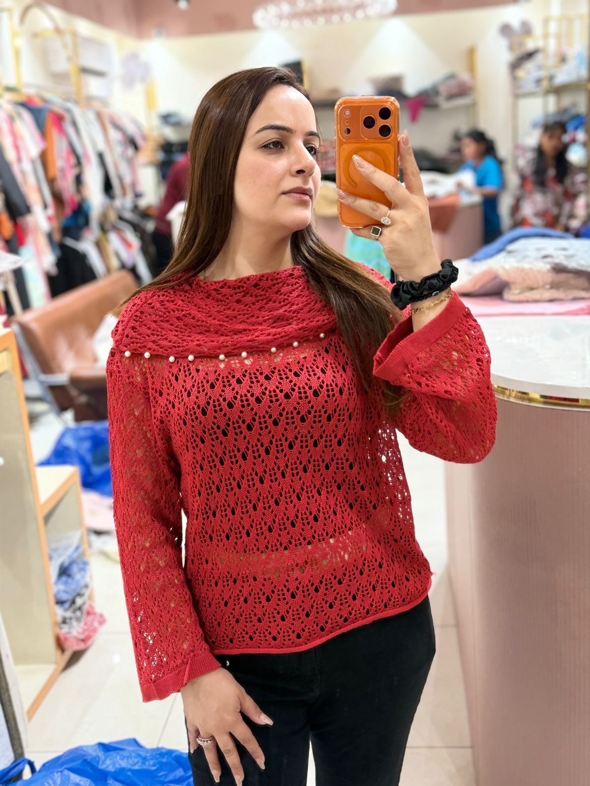 Pearl Grace Crochet Top
