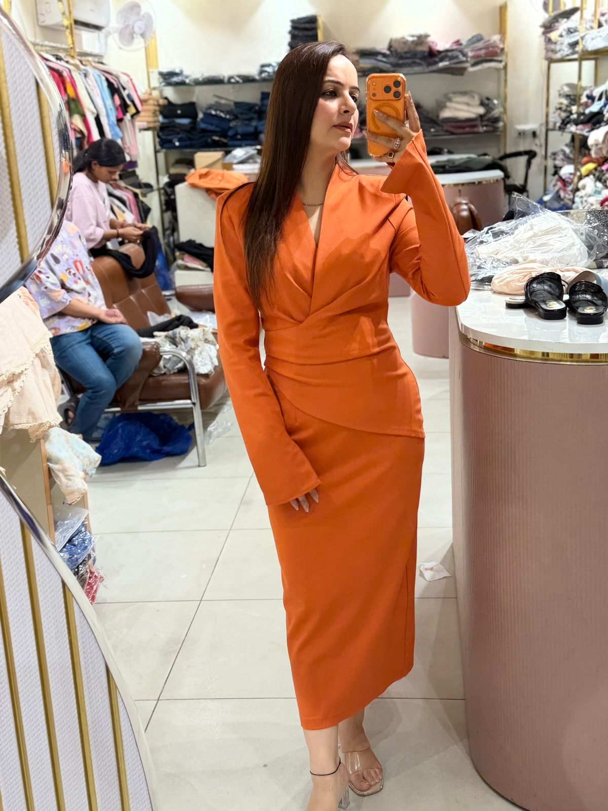 Elite Wrap Silhouette Dress