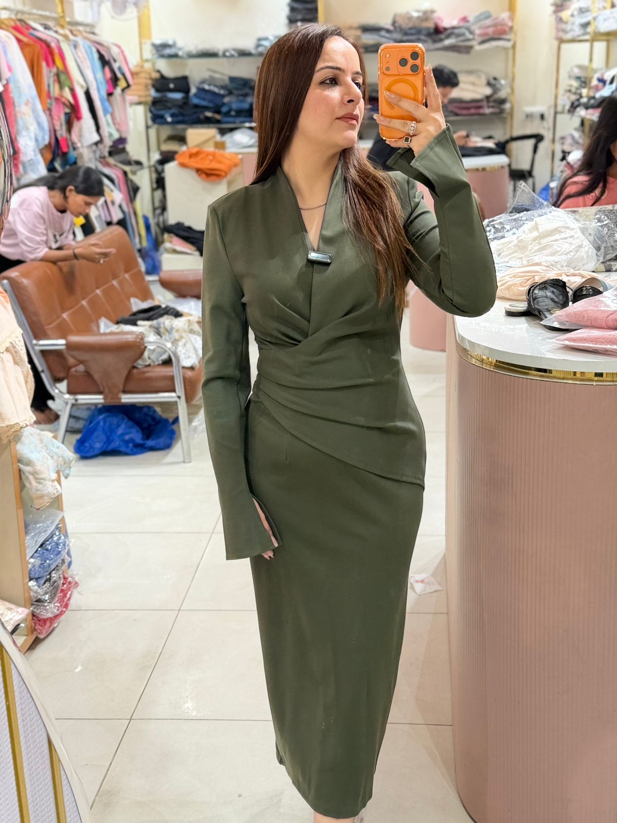 Elite Wrap Silhouette Dress