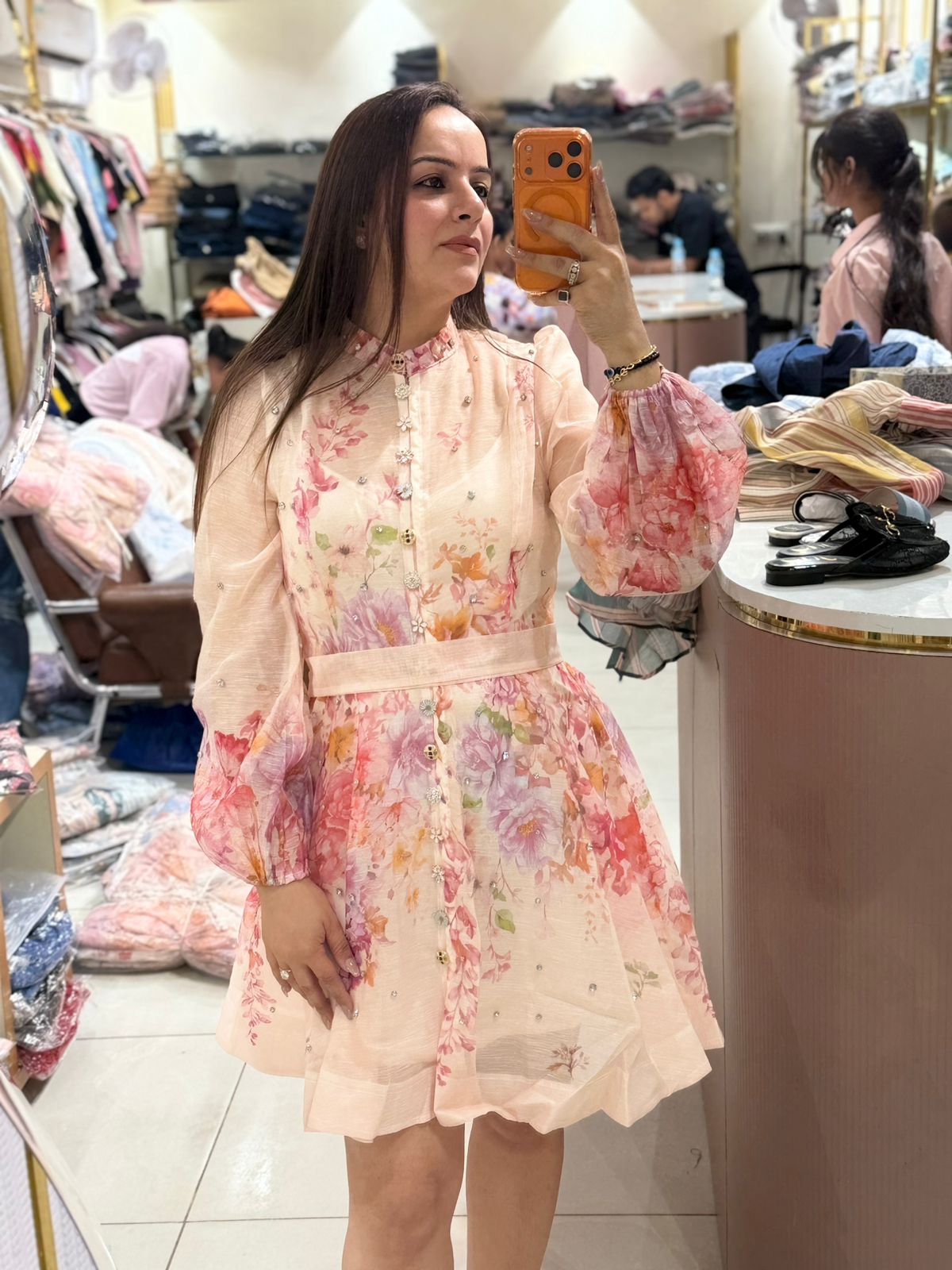 Soft Petal Designer Dress