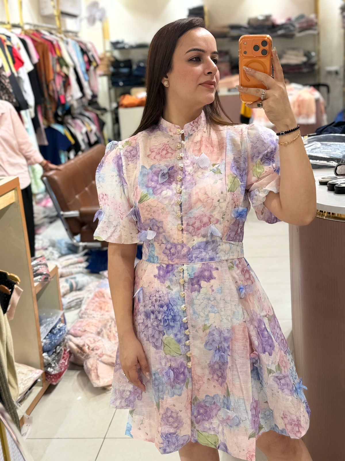 Soft Petal Designer Dress