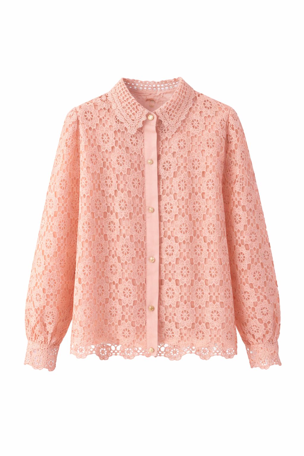 Summer Elegance Crochet Shirt