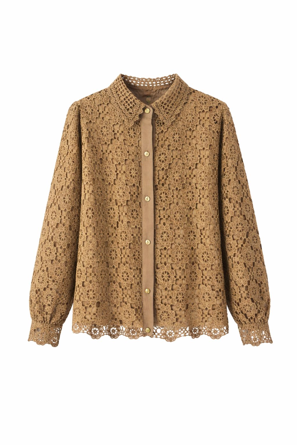Summer Elegance Crochet Shirt