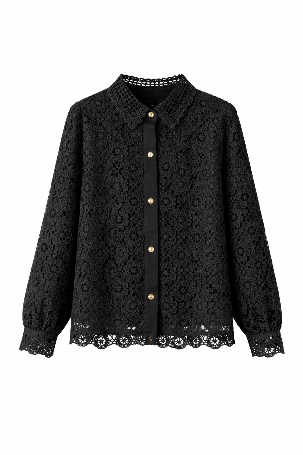 Summer Elegance Crochet Shirt