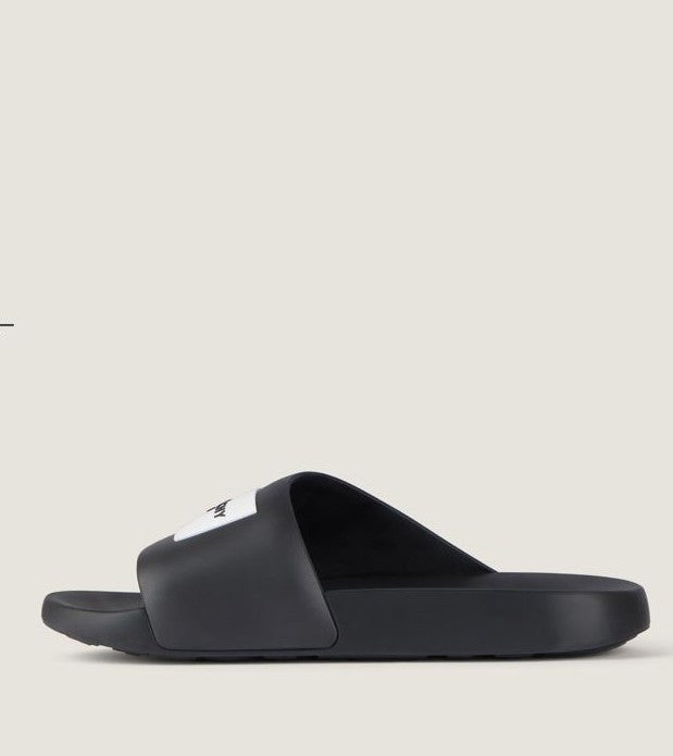 Elite Rubber Logo Slide Mules
