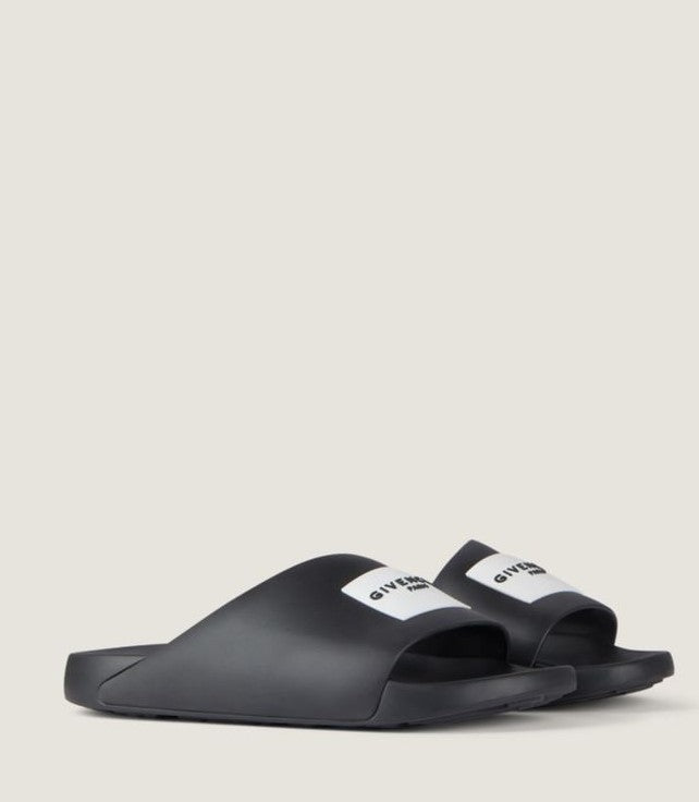 Elite Rubber Logo Slide Mules