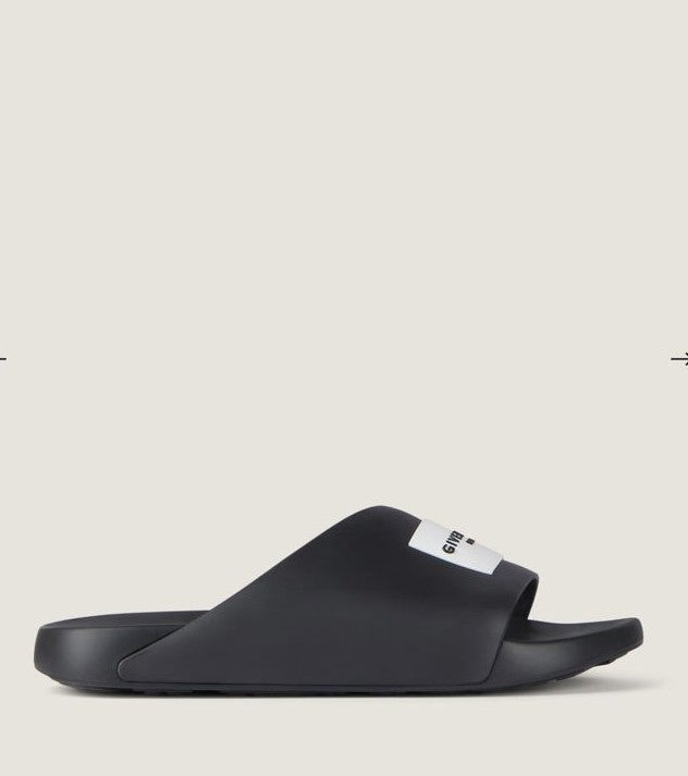 Elite Rubber Logo Slide Mules