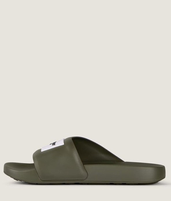 Elite Rubber Logo Slide Mules