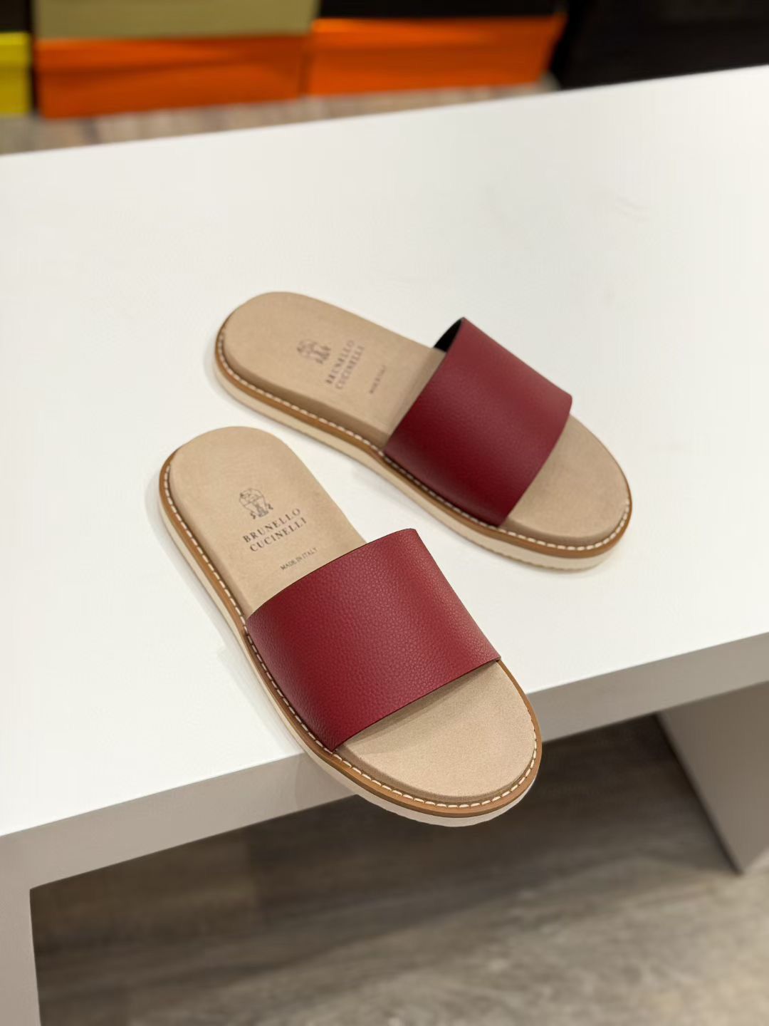 Italian Luxe Leather Comfort Slides – Summer Edition