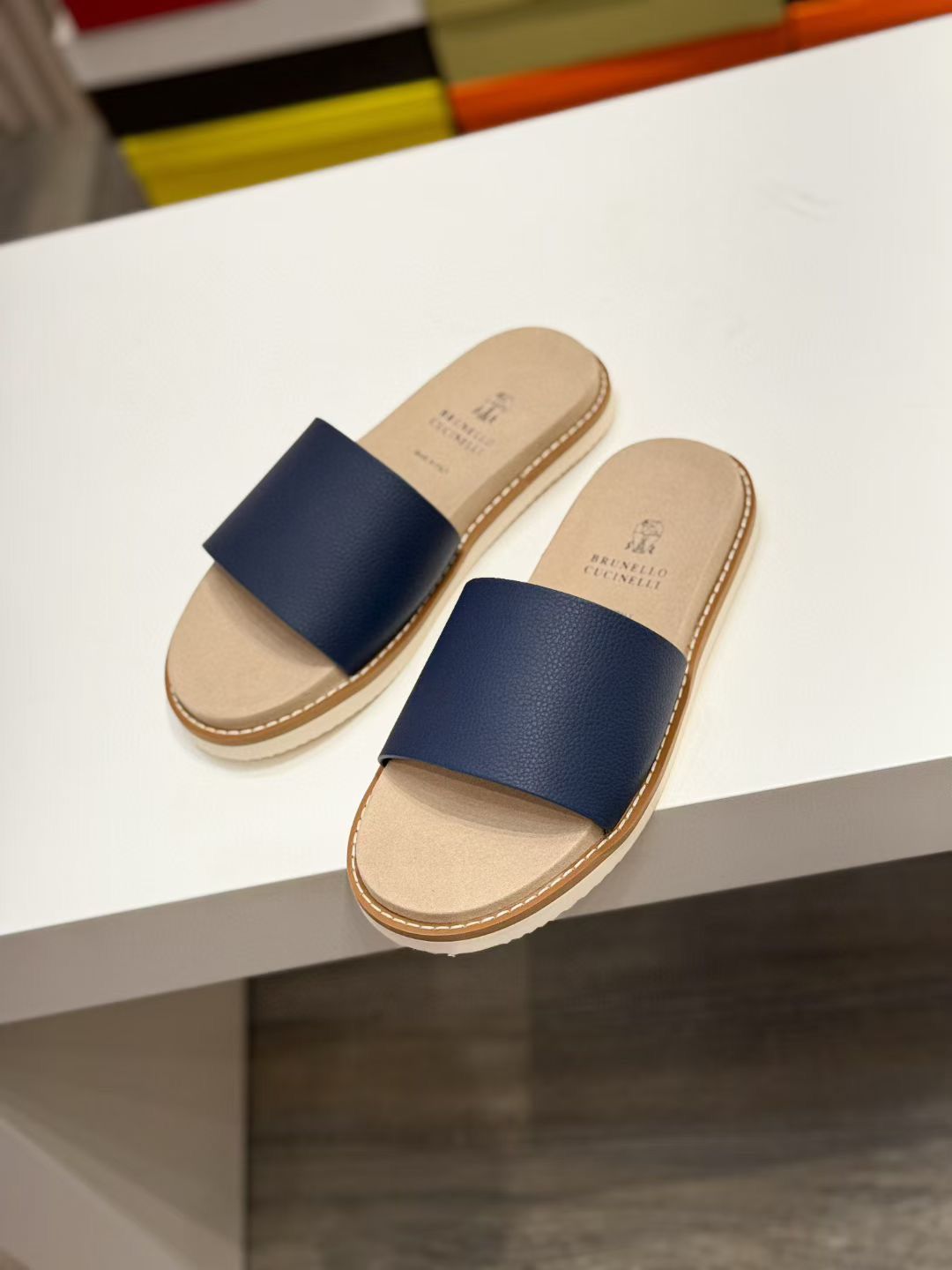 Italian Luxe Leather Comfort Slides – Summer Edition