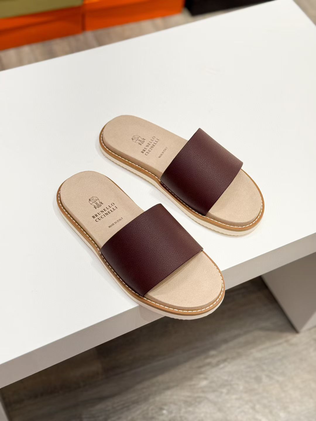 Italian Luxe Leather Comfort Slides – Summer Edition