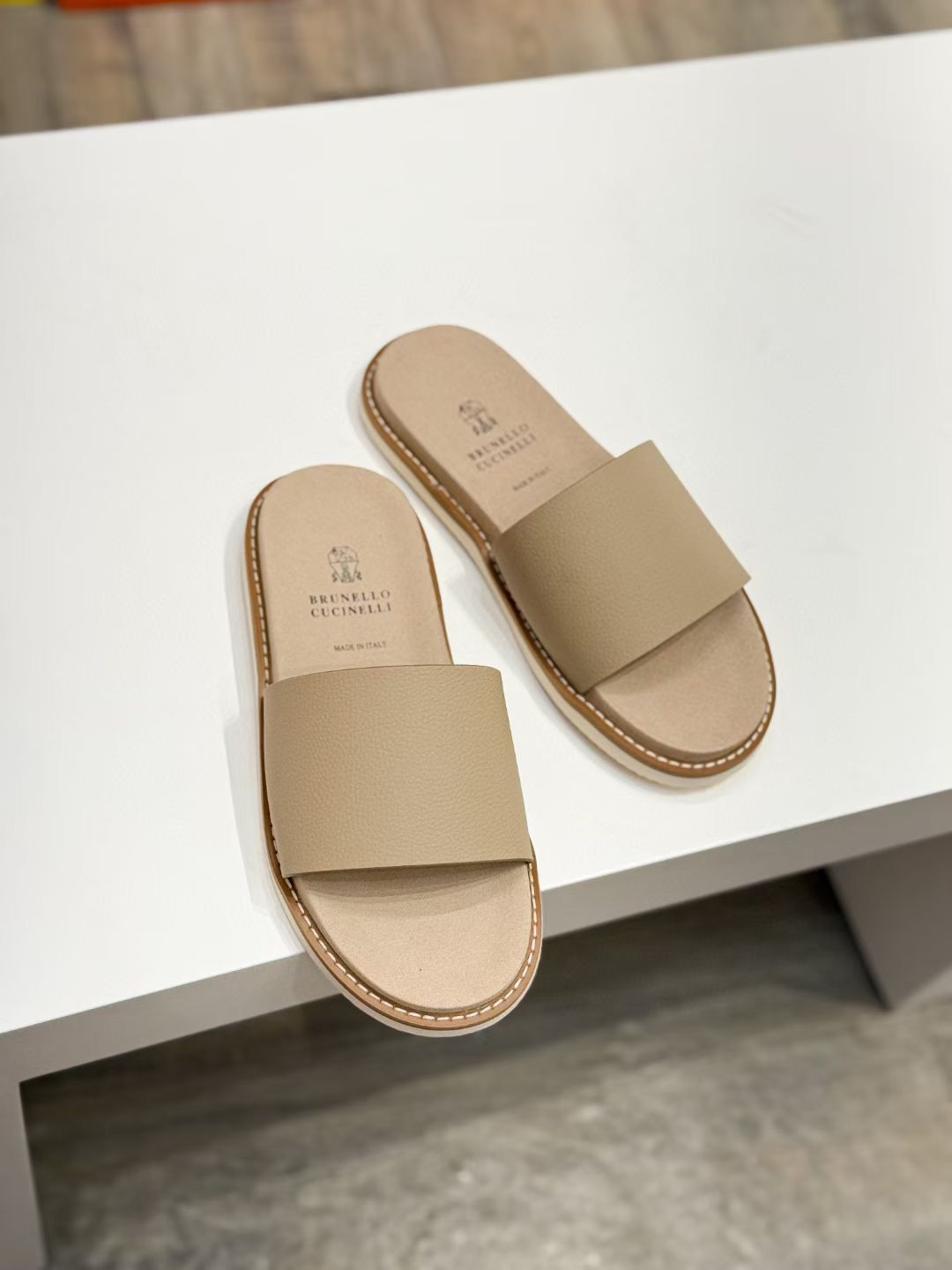 Italian Luxe Leather Comfort Slides – Summer Edition