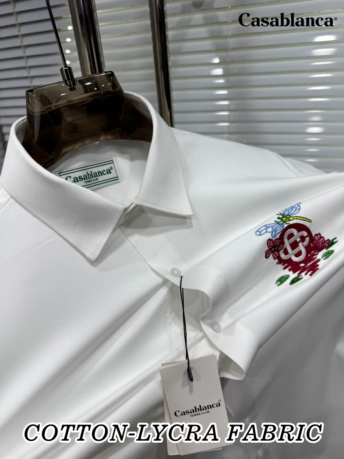 Signature Embroidered Cotton Shirt