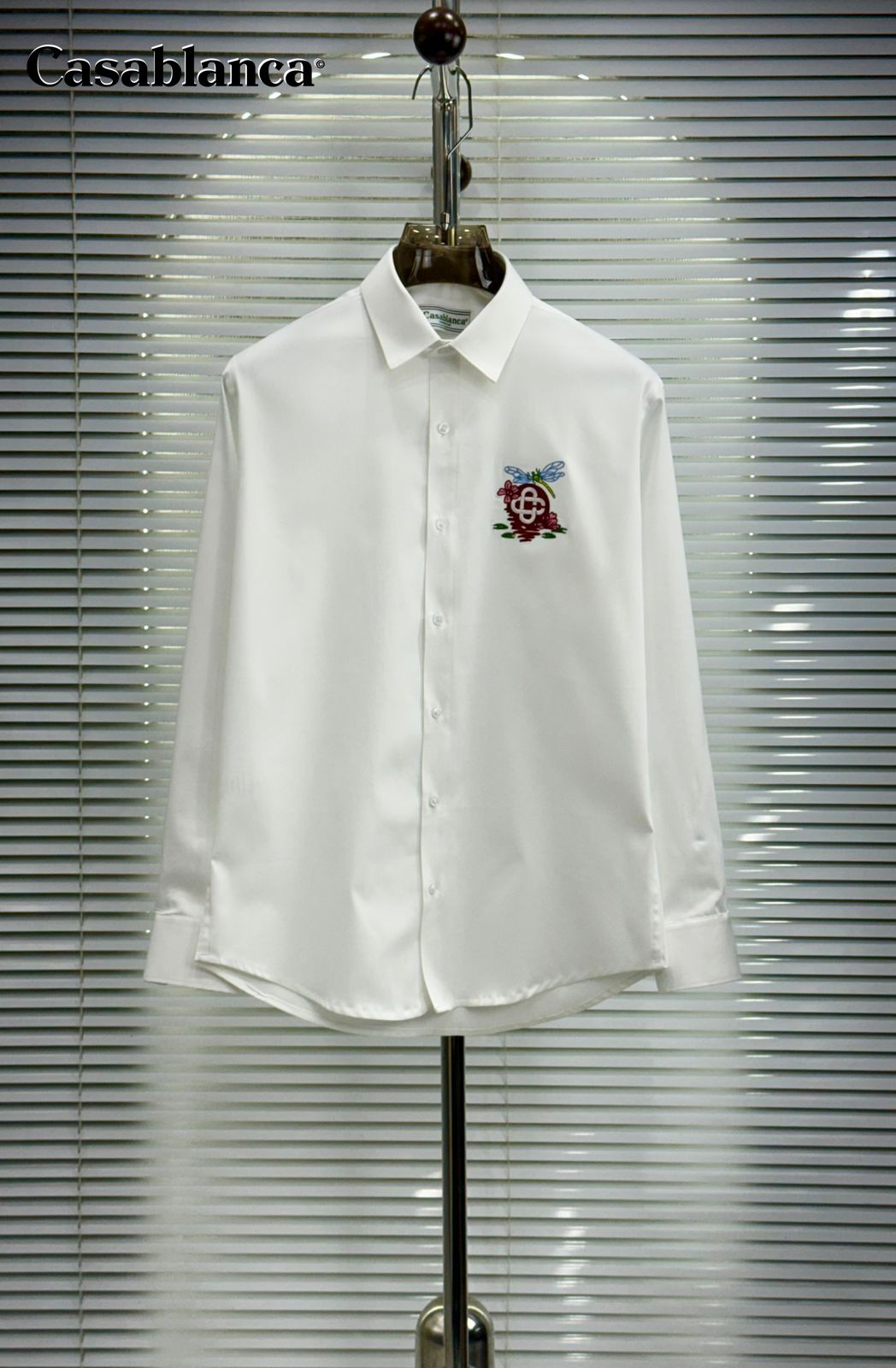 Signature Embroidered Cotton Shirt