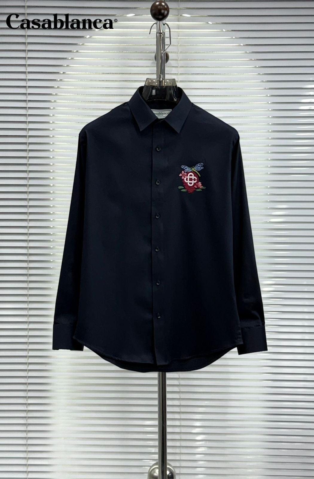 Signature Embroidered Cotton Shirt