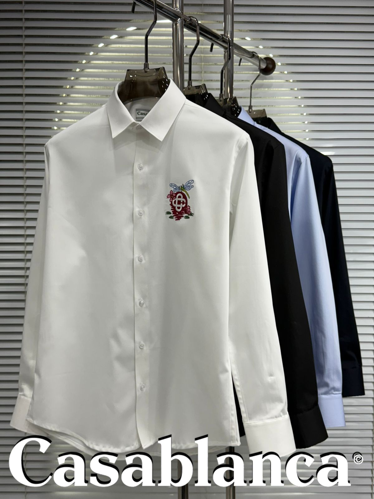 Signature Embroidered Cotton Shirt