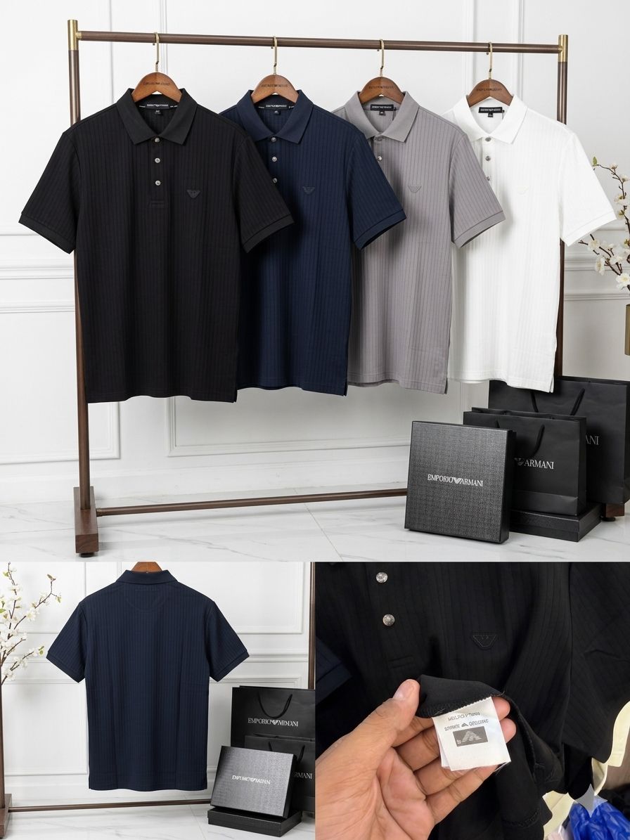 Ribbed Texture Premium Polo T-Shirt