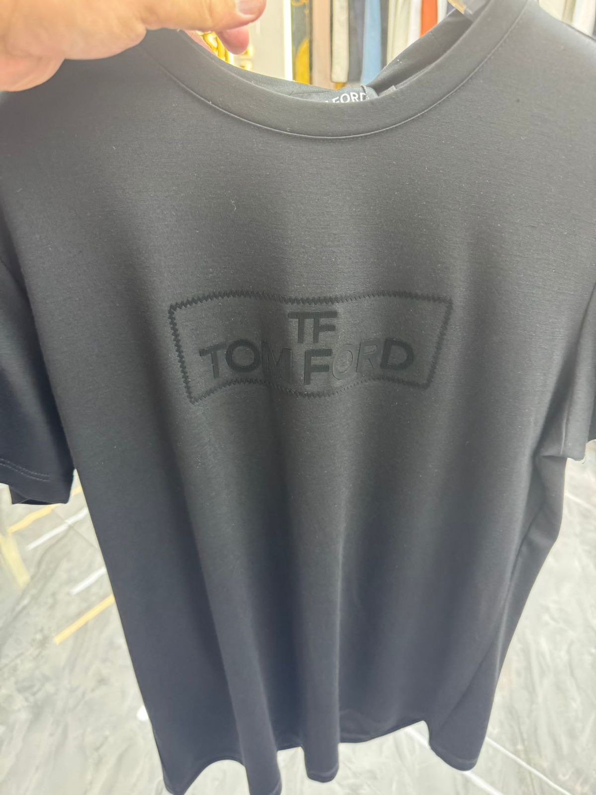 Luxury Embossed Logo T-Shirt – Signature Premium Edition