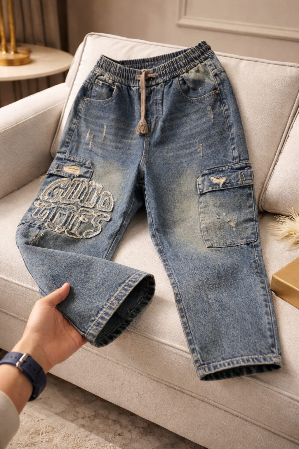 Urban Cargo Baggy Denim – Street Utility Edition