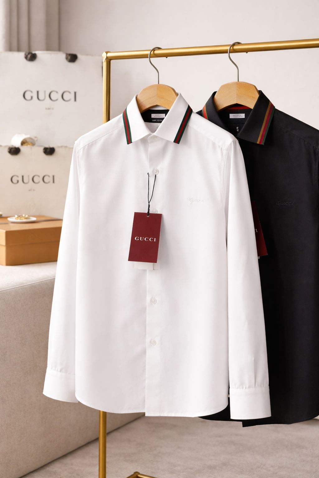 Signature Stripe Collar Shirt – Premium Luxury Edition