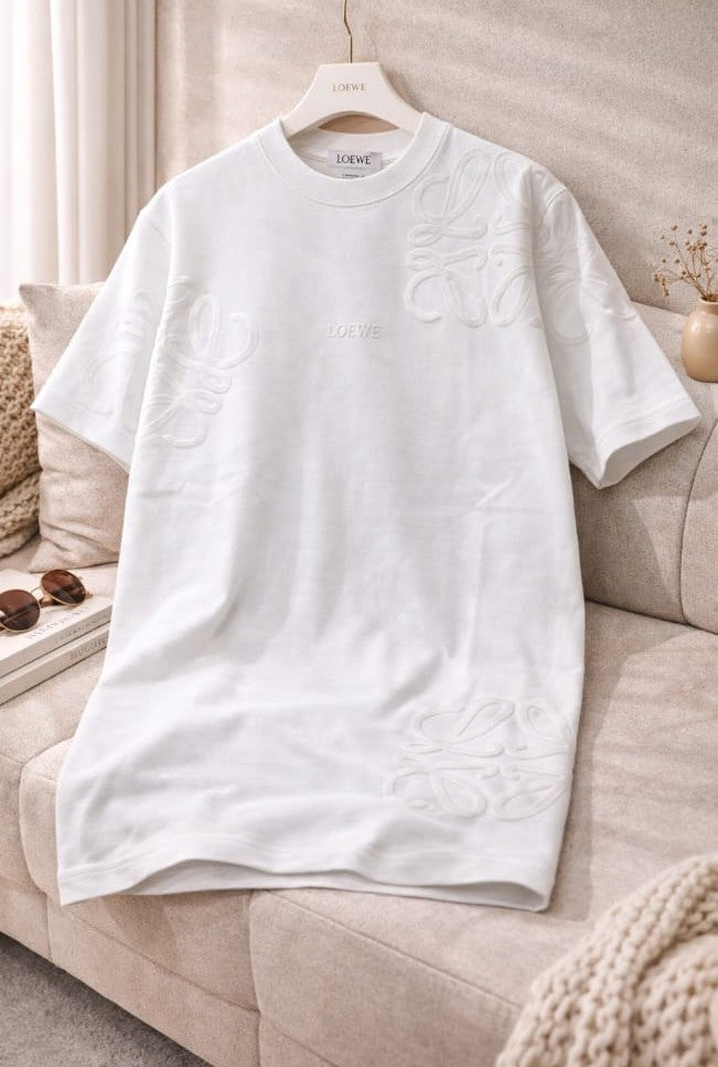 Luxe Flock Print Tee – Signature Edition
