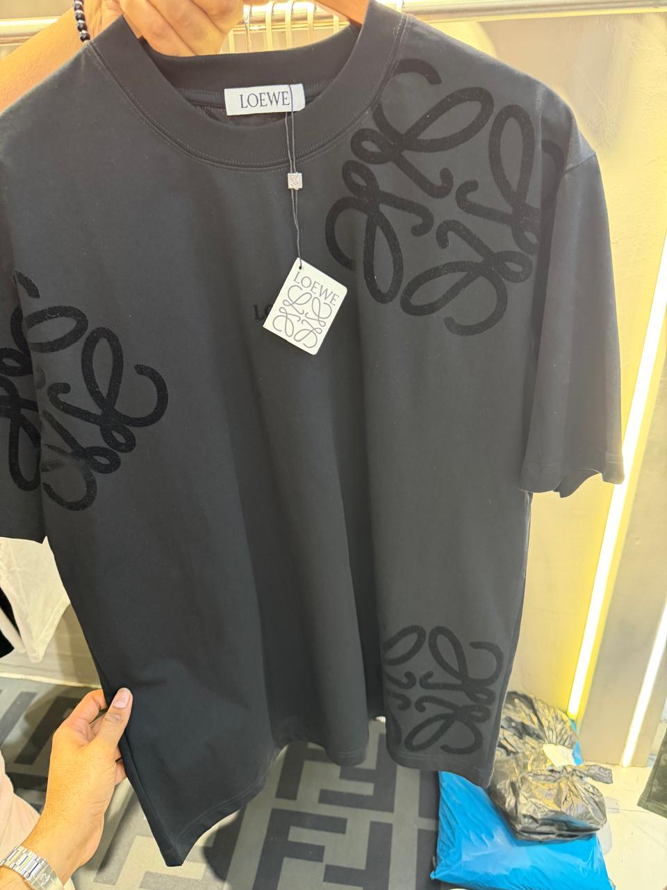 Luxe Flock Print Tee – Signature Edition