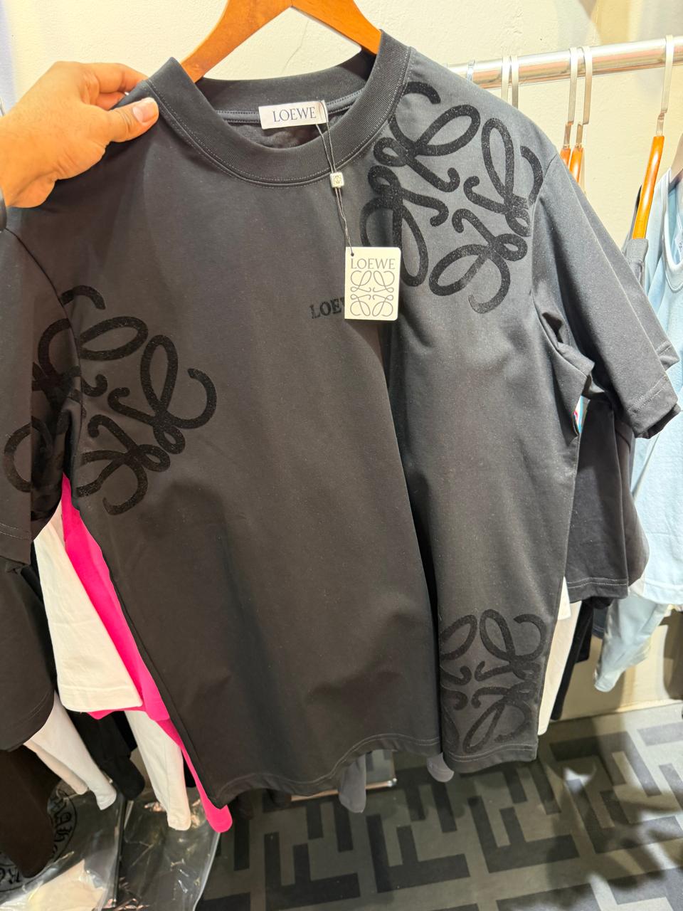 Luxe Flock Print Tee – Signature Edition