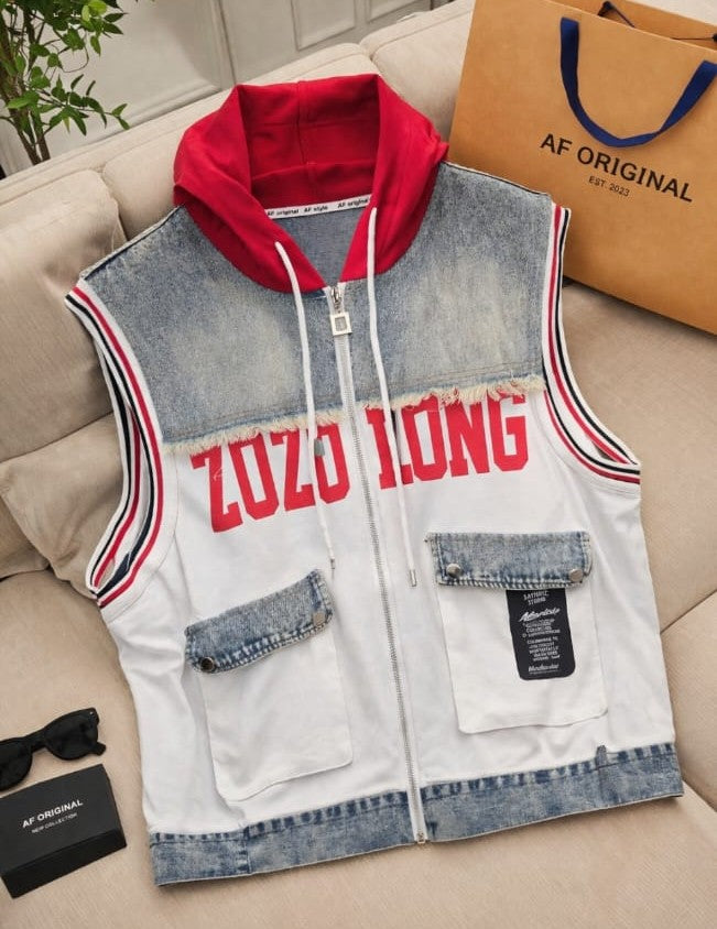 Urban Denim Hoodie Sando