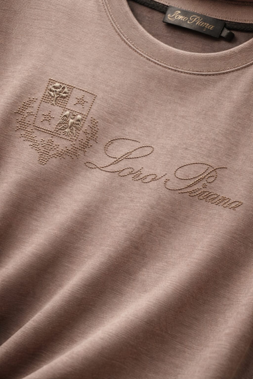 Signature Luxe Minimal Tee – Heritage Script Edition