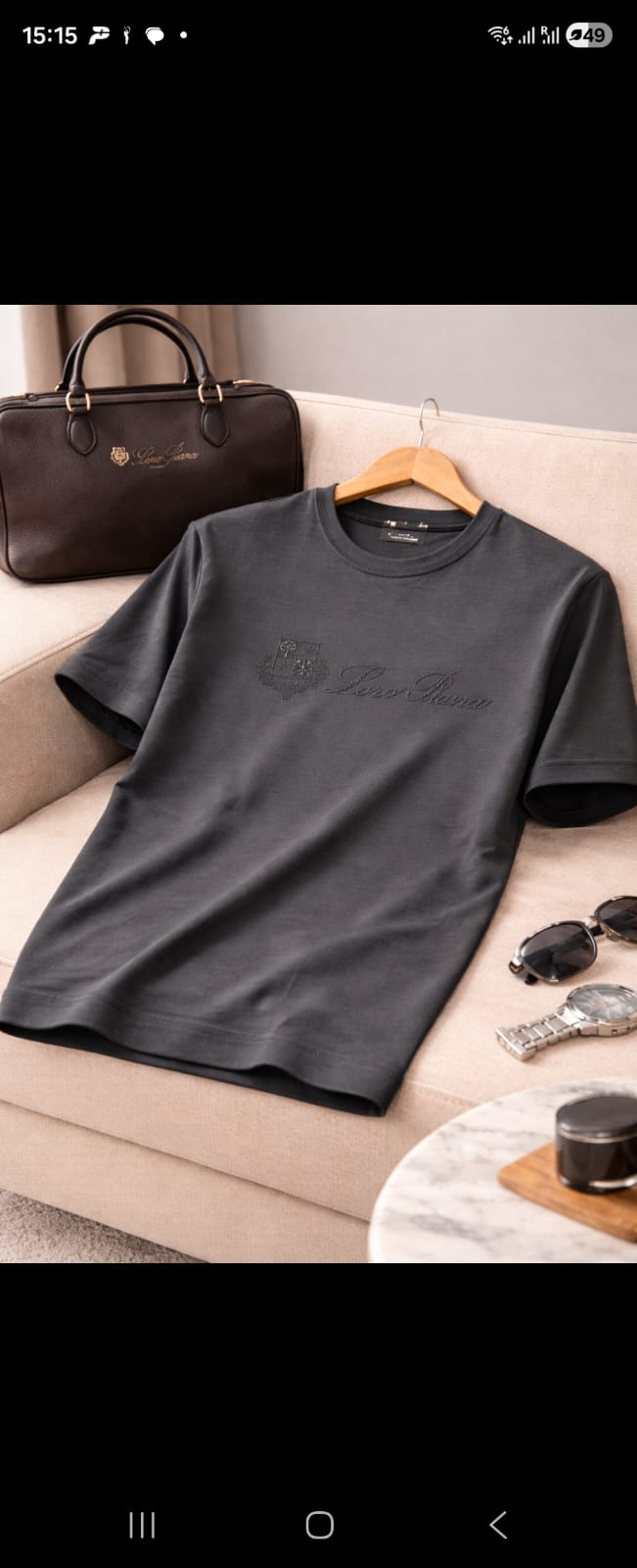 Signature Luxe Minimal Tee – Heritage Script Edition