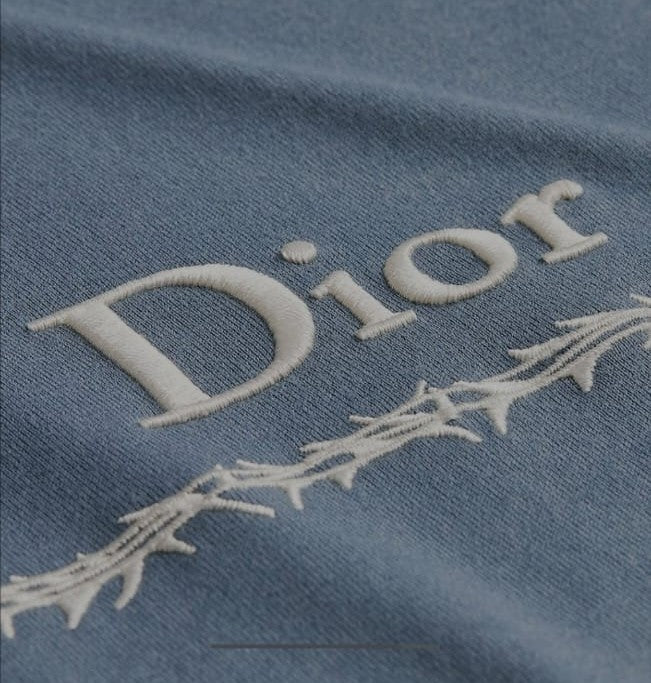 Poetique Luxe Embroidered Tee – Vintage Script Edition