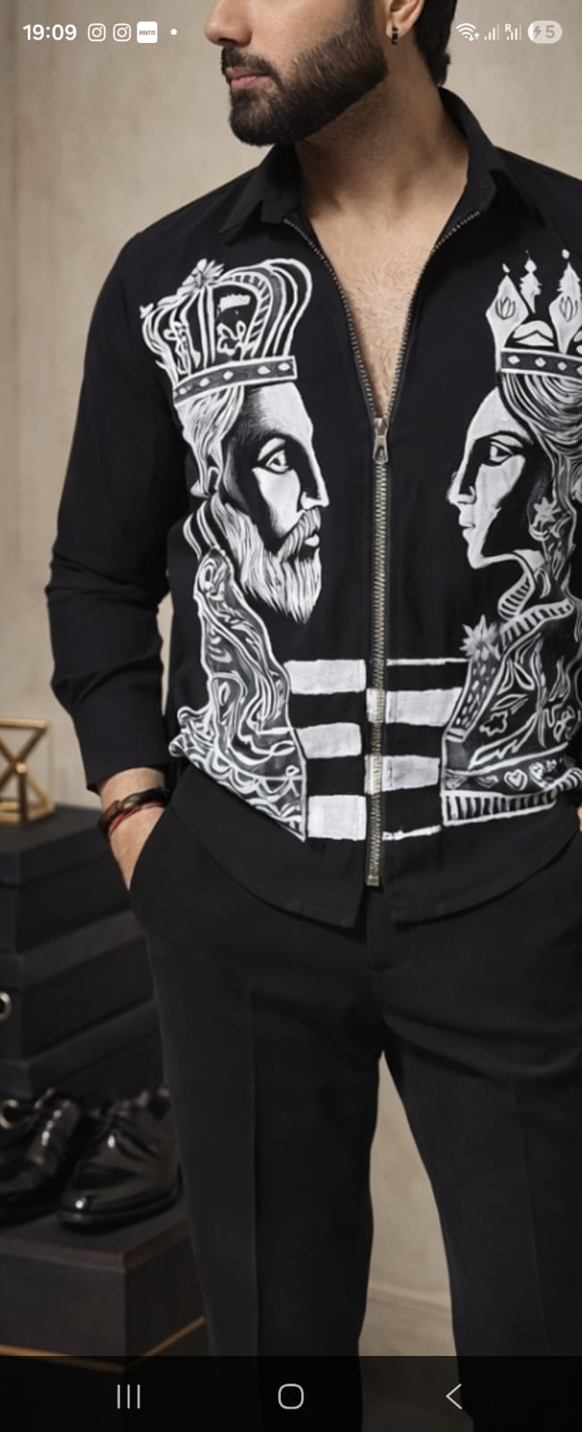 Monarch Art Luxe Shirt – Zipper Edition
