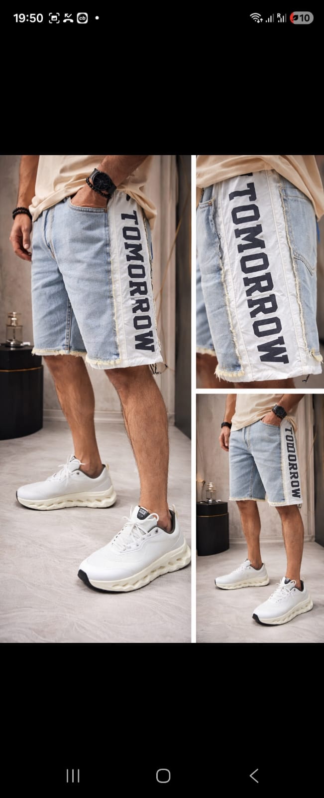 Urban Edge Panel Denim Shorts – Street Luxe Edition