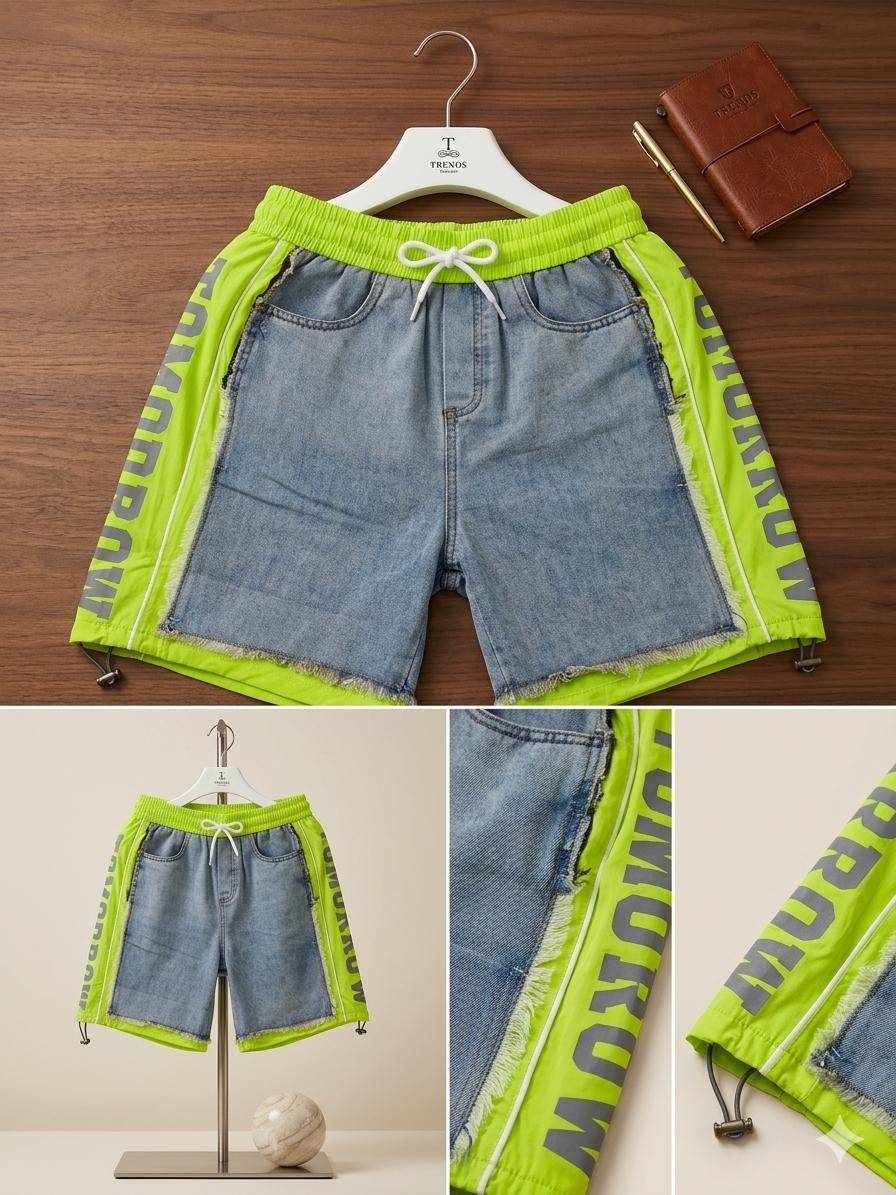 Urban Edge Panel Denim Shorts – Street Luxe Edition