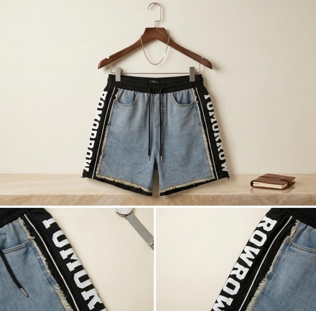 Urban Edge Panel Denim Shorts – Street Luxe Edition