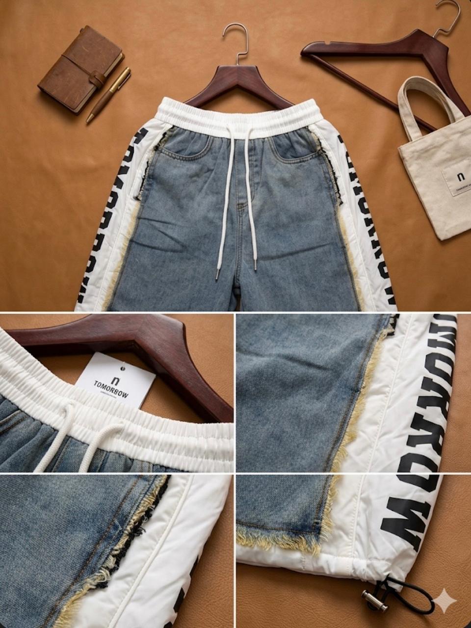 Urban Edge Panel Denim Shorts – Street Luxe Edition