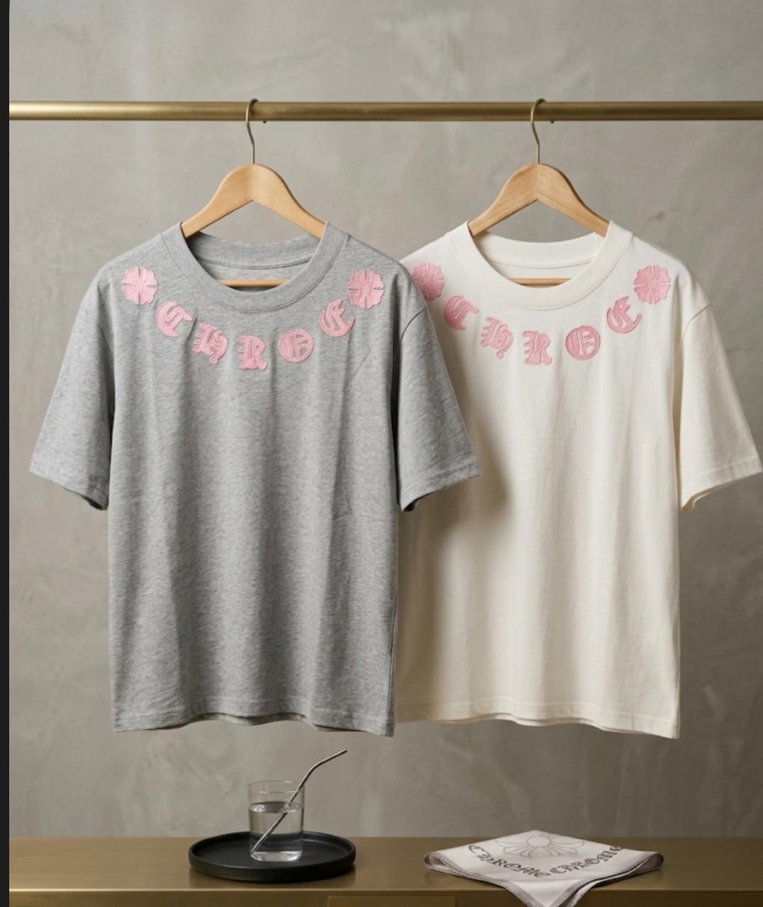 Blush Gothic Letter T-Shirt – Premium Street Luxe Edition