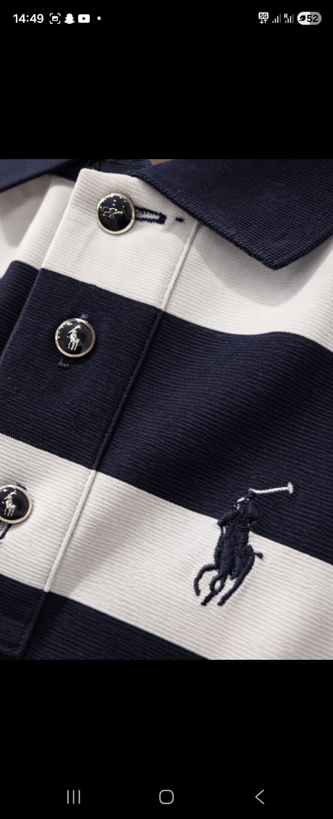 Premium Striped Polo T-Shirt – Summer Luxe Edition
