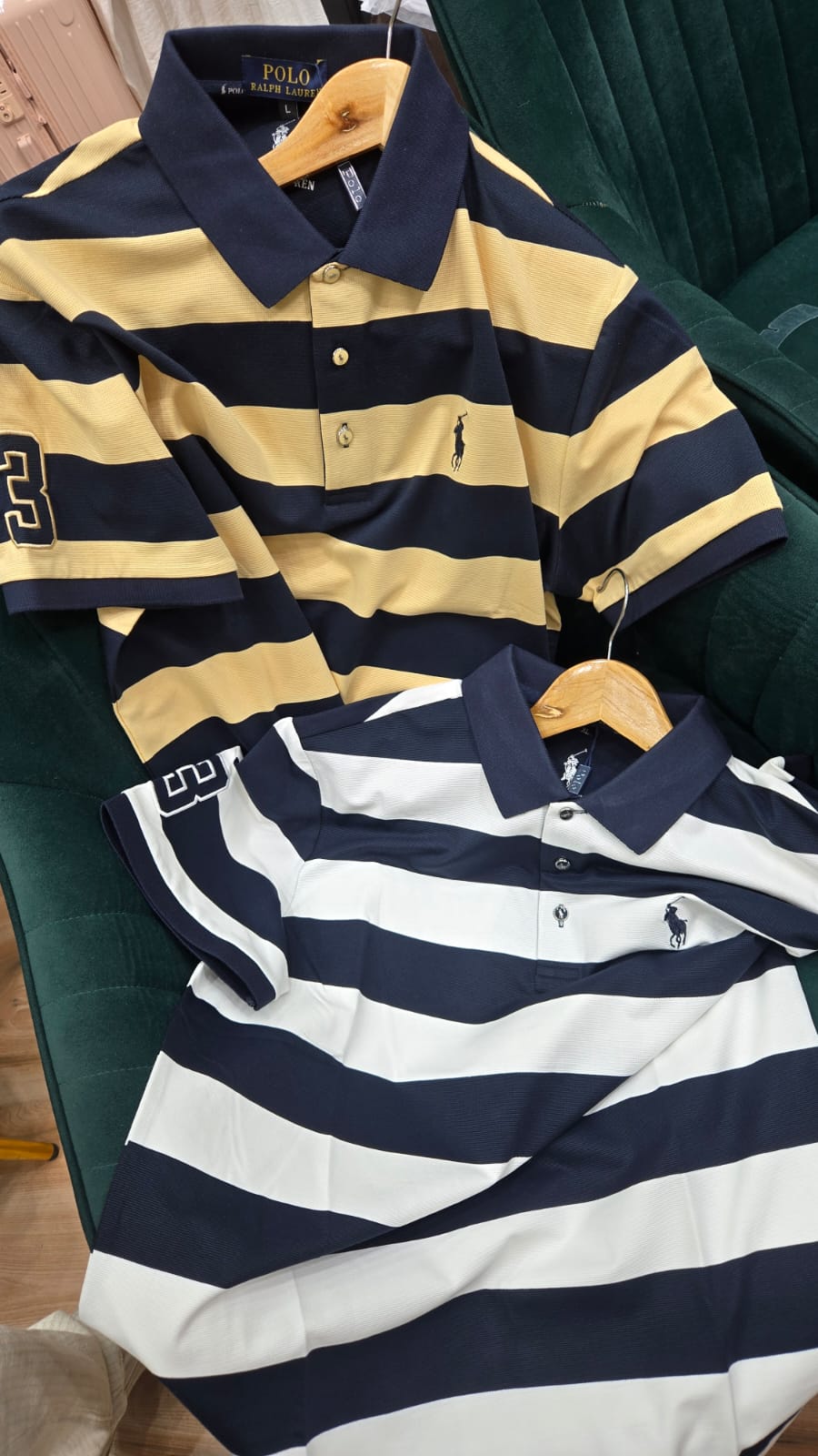 Premium Striped Polo T-Shirt – Summer Luxe Edition