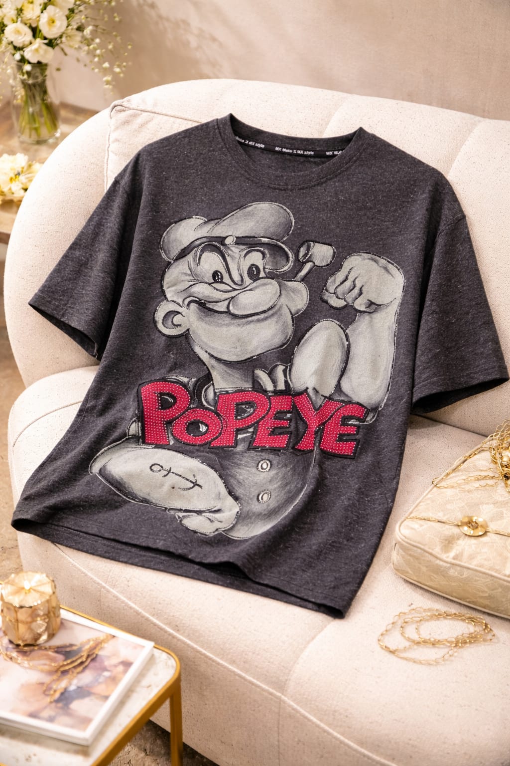 Funky Cartoon Luxe Oversized Tee – Premium Statement Streetwear