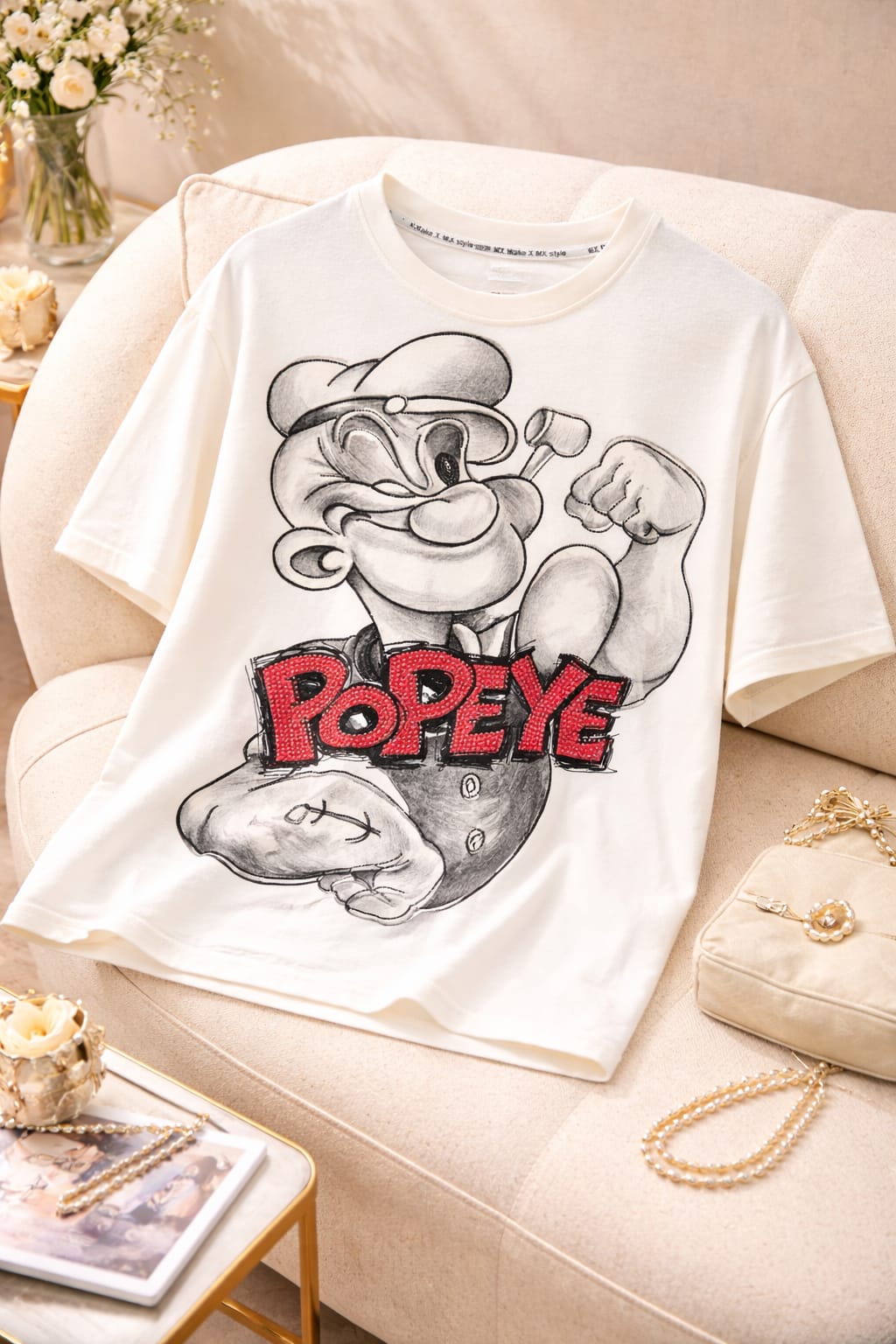 Funky Cartoon Luxe Oversized Tee – Premium Statement Streetwear