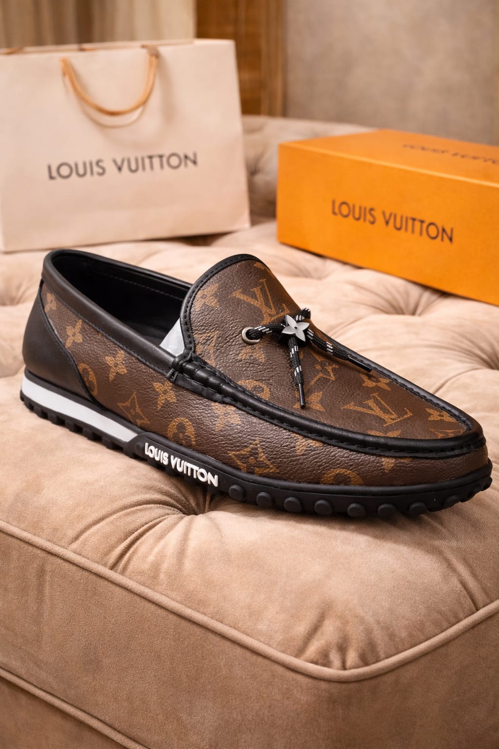 Elite Monogram Racer Loafers