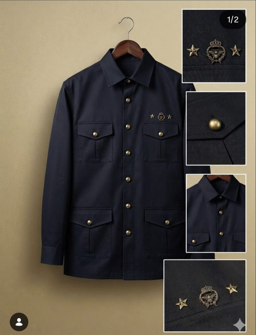 Elite Safari Button-Detail Cotton Shirts