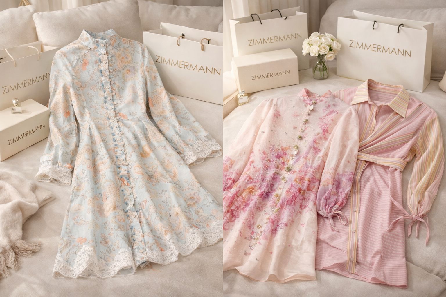 Pastel Luxe Printed Dress Collection – Premium Edition