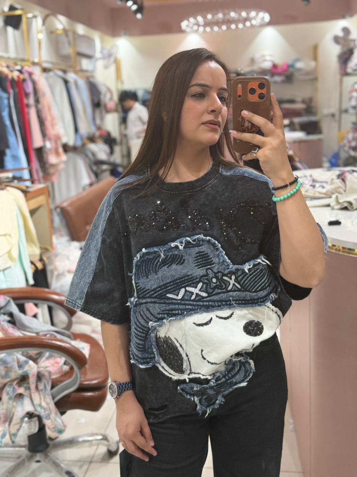 Funky Pop Art Oversized Tee – Premium Cartoon Statement T-Shirt