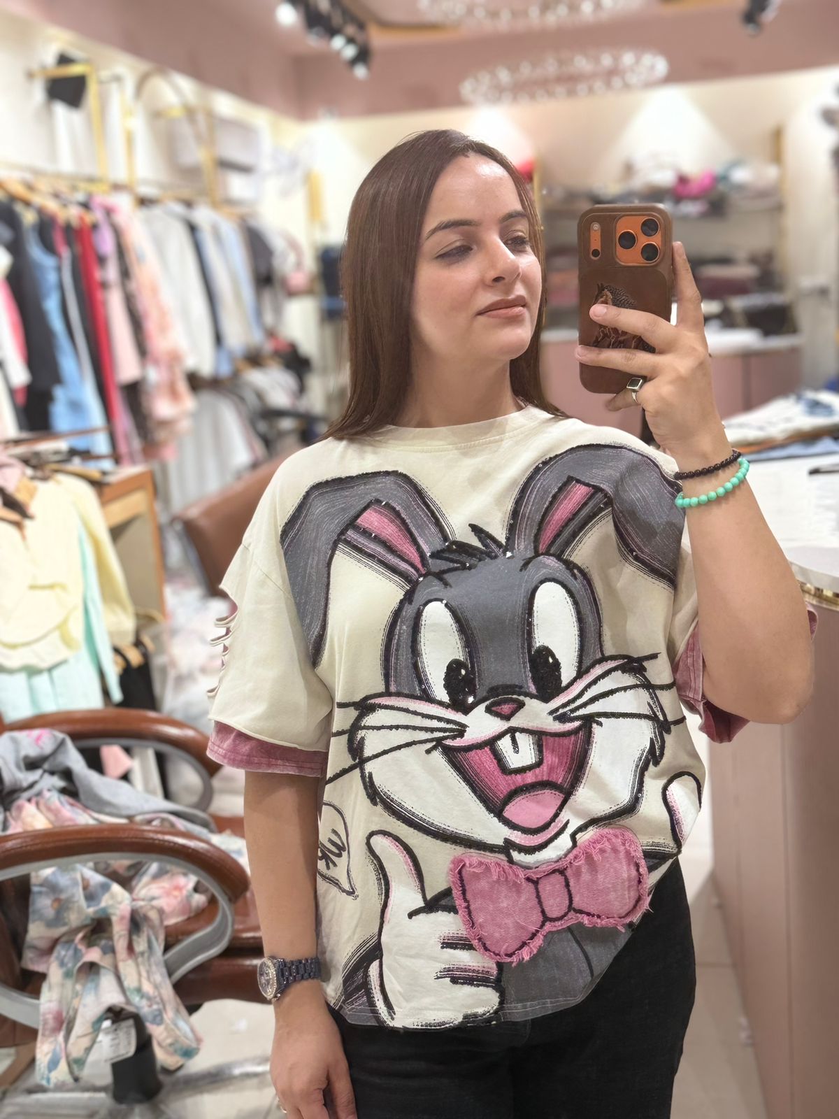 Funky Pop Art Oversized Tee – Premium Cartoon Statement T-Shirt